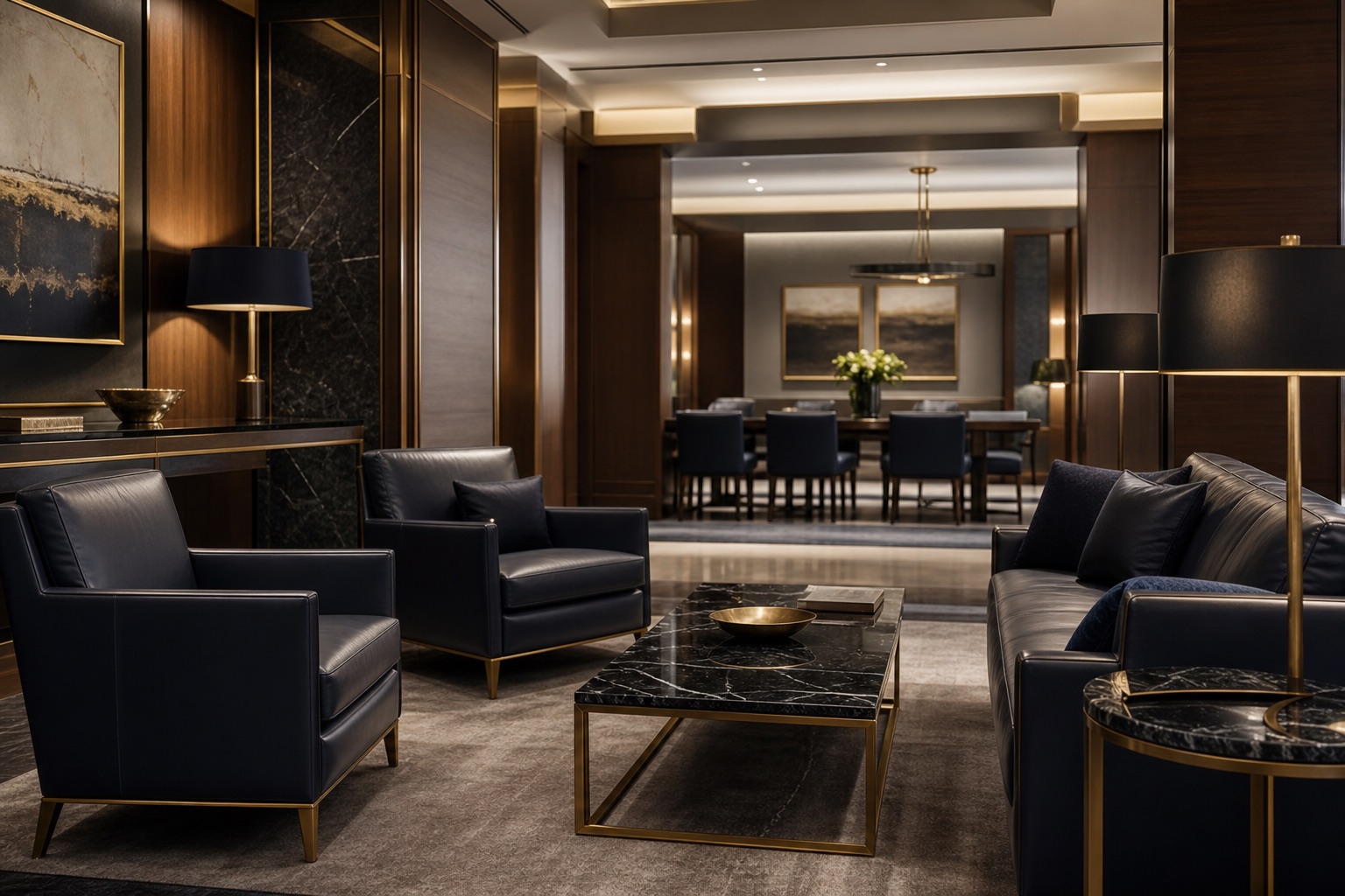 Private banking lounge